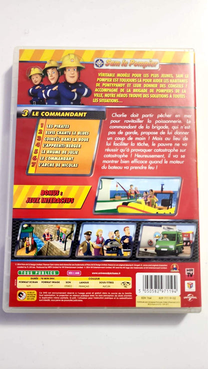 Sam el Bombero – Volumen 3: El Comandante – DVD – Buen estado