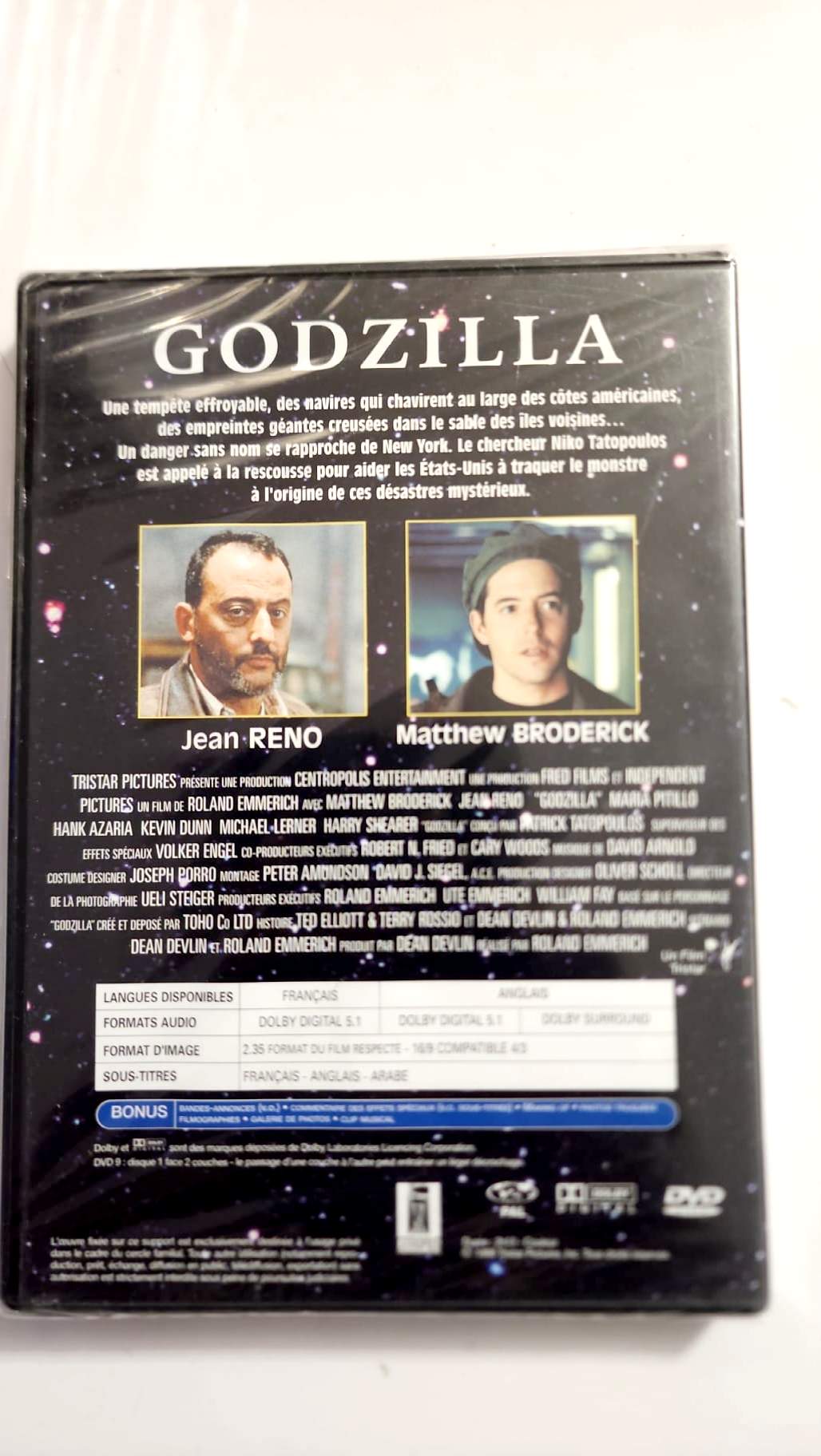 Godzilla – DVD neuf – Jean Reno et Matthew Broderick – Collection Science Fiction