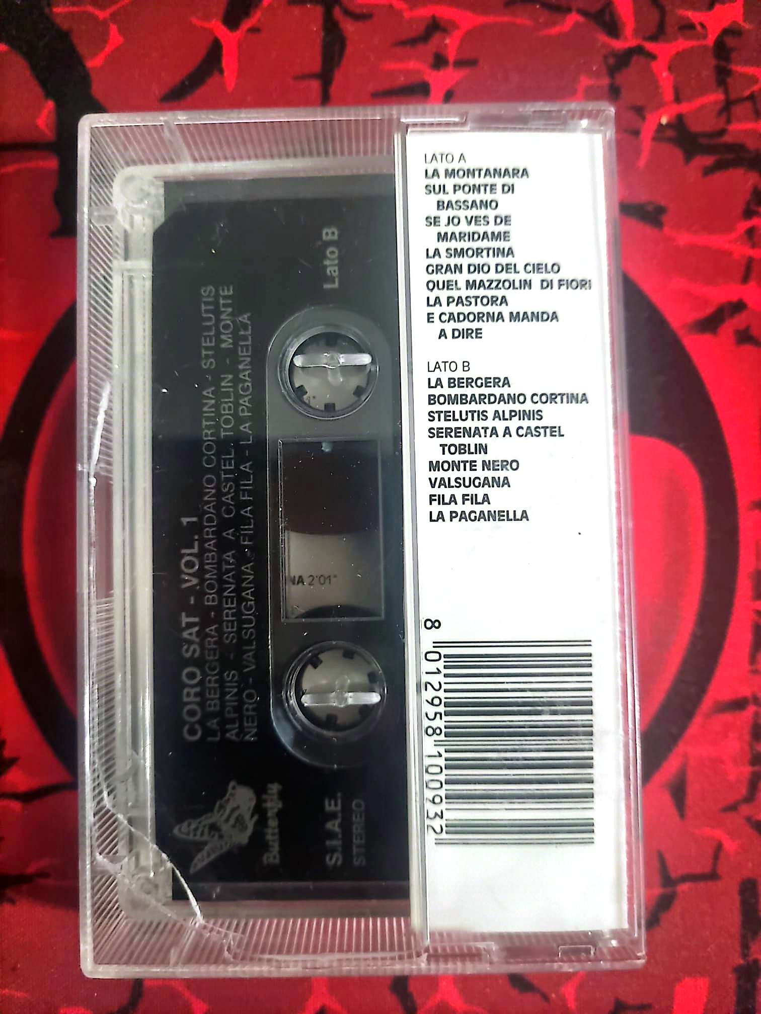 Coro SAT – La Montanara Vol. 1 | Cassette Audio Musique Italienne | Chœurs Alpins cassette audio