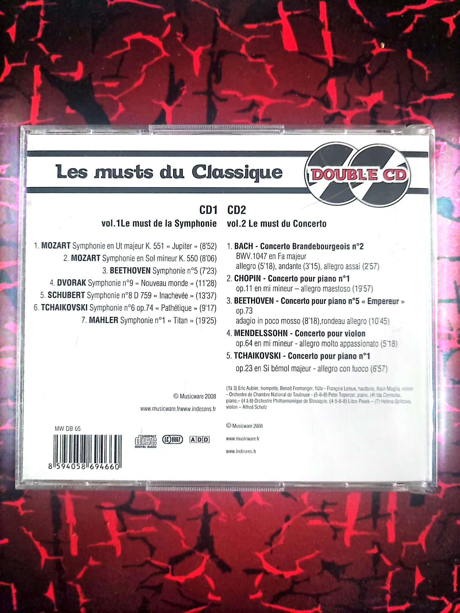 Les Musts du Classique | Double CD Musique Classique | Mozart Beethoven Bach cd audio
