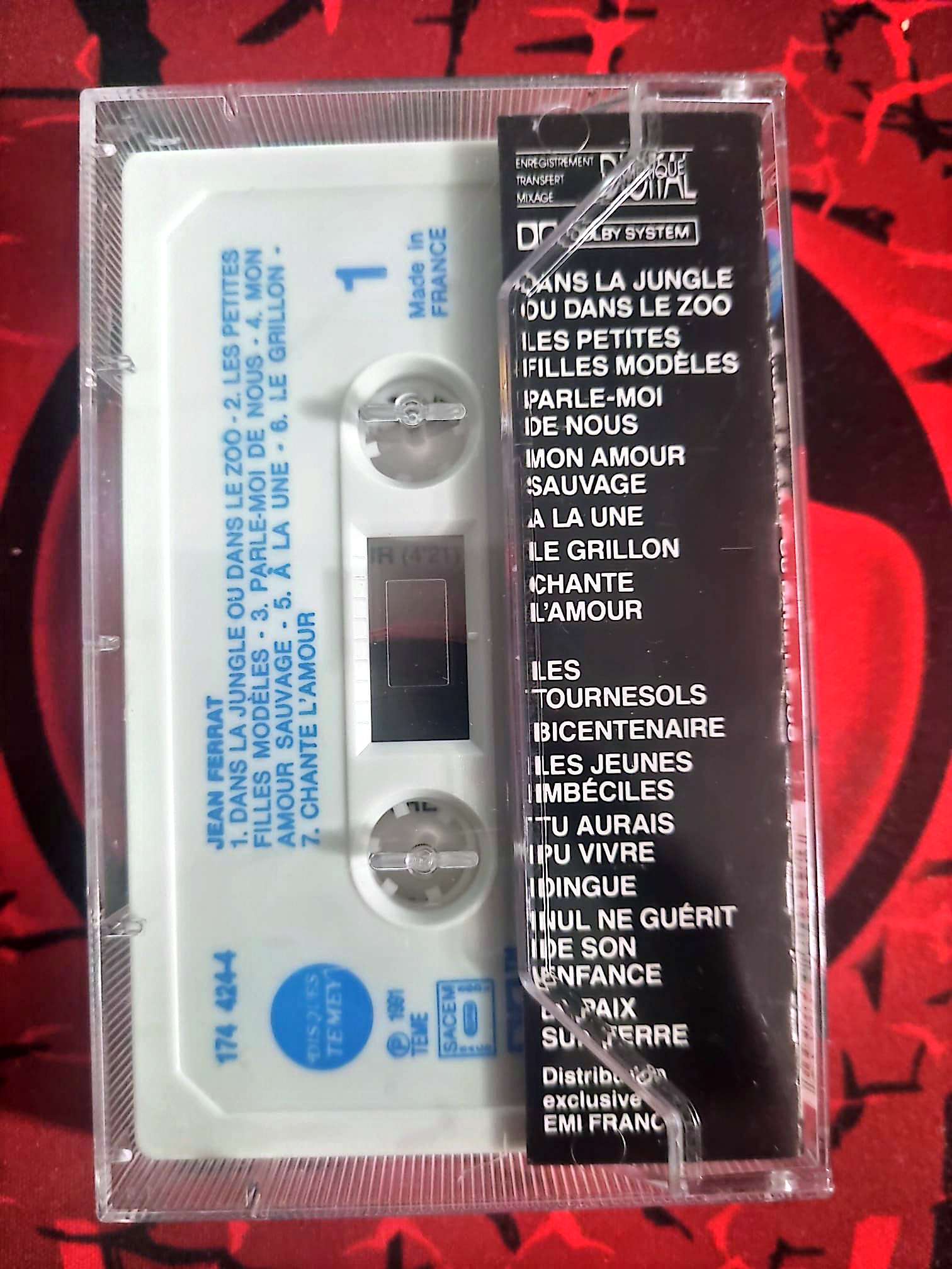 Cassette Audio Jean Ferrat – Ferrat 91 – Dans la jungle ou dans le zoo – Chanson Française – Occasion cassette audio