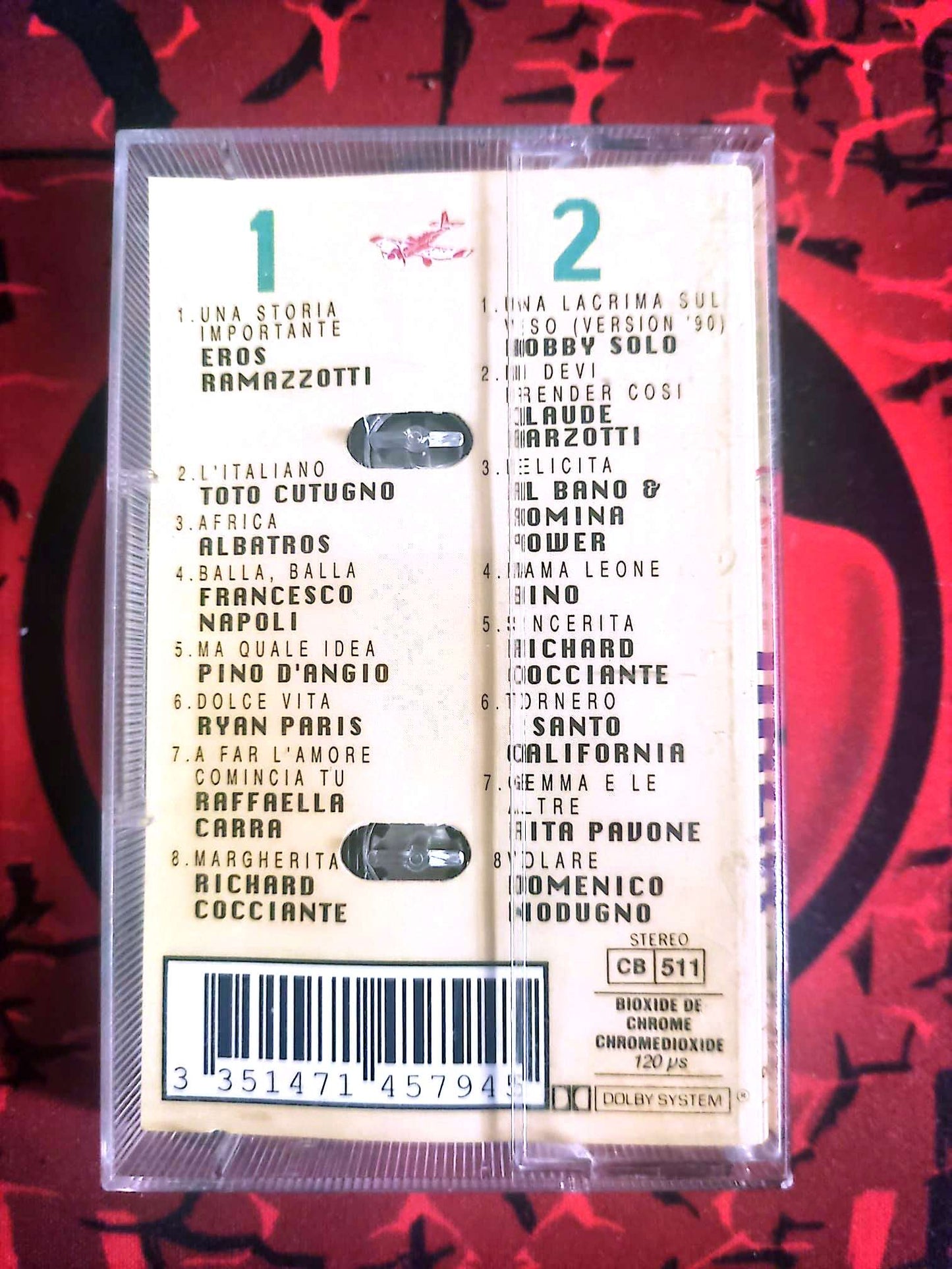 Cassette Audio Forza Italia – Compilation Variété Italienne – Ramazzotti, Cutugno, Cocciante cassette audio