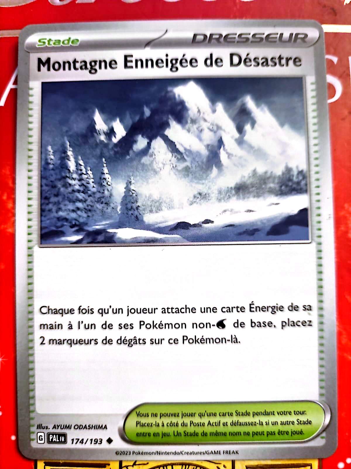Carte Pokémon Stade Montagne Enneigée de Désastre 174/193 – Version française – Carte à l’unité