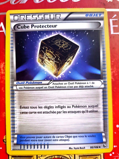 Carte Pokémon Dresseur Cube Protecteur 95/106 – Objet – Version française – Carte à l’unité