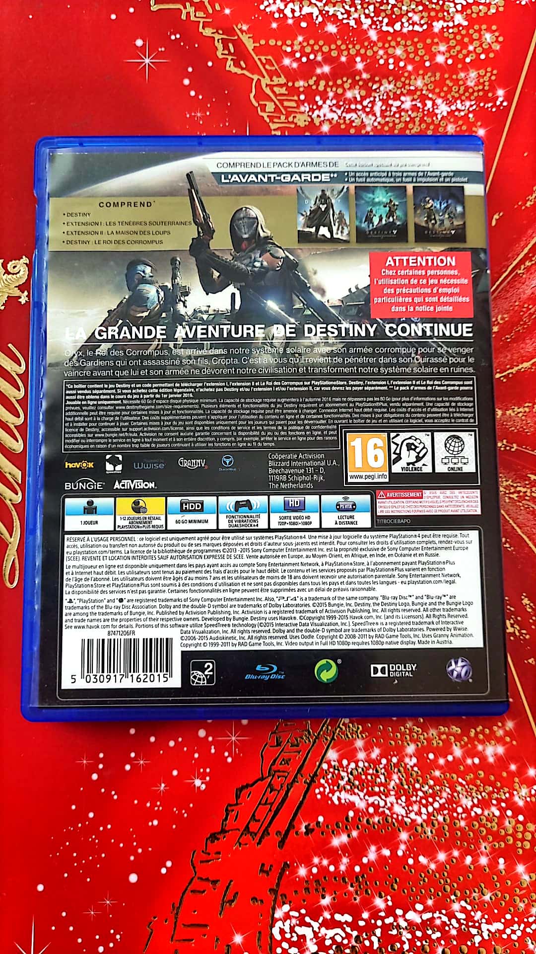 Jeu vidéo PS4 : destiny le roi des corrompus ps4