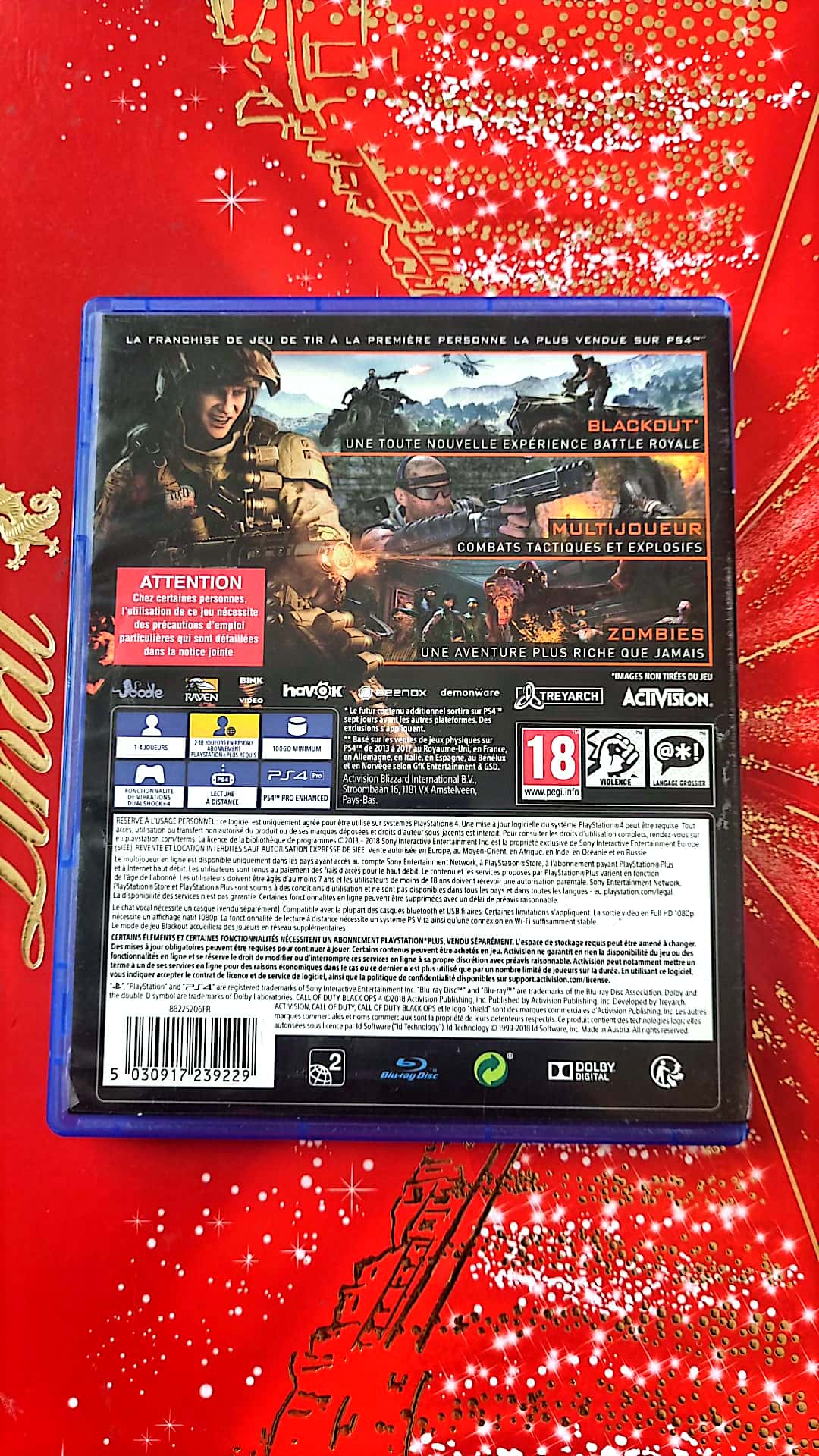 Jeu vidéo PS4 : call of duty black ops PS4