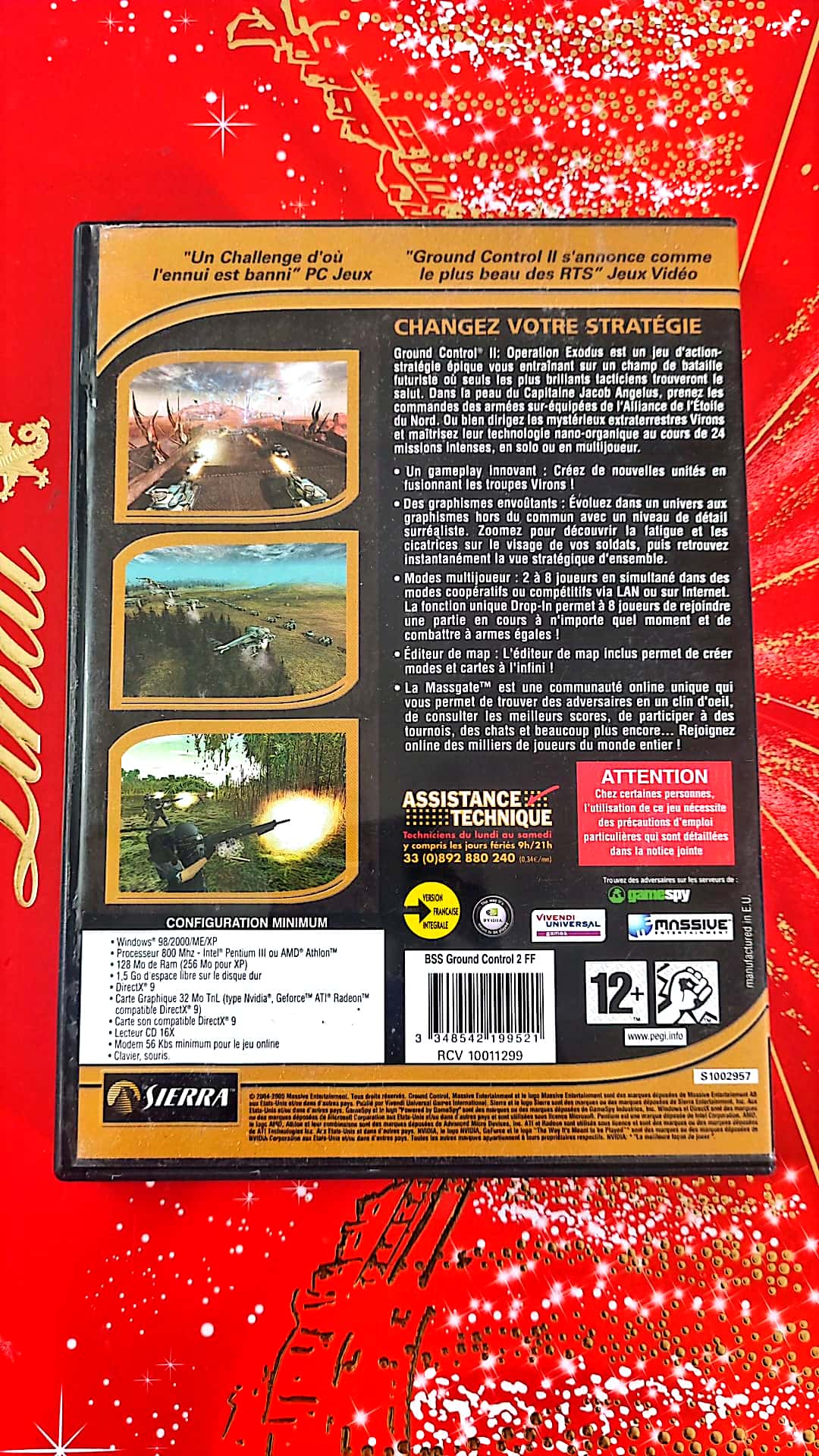 Jeu vidéo PC : ground control – pc cd-rom – jeu stratégie tactique futuriste – audio