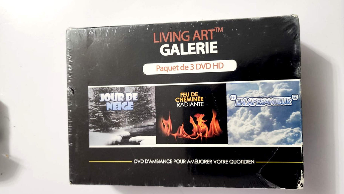 Living Art Galerie – Set de 3 DVD de ambiente – Nuevo