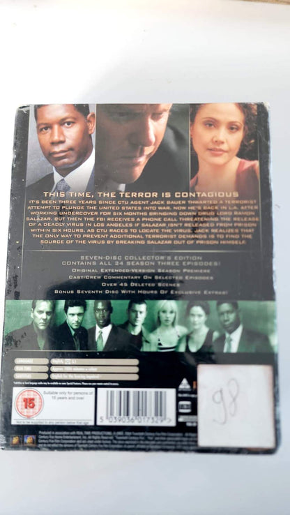 24: Temporada 3 completa – Pack 7 DVD UK – Nuevo