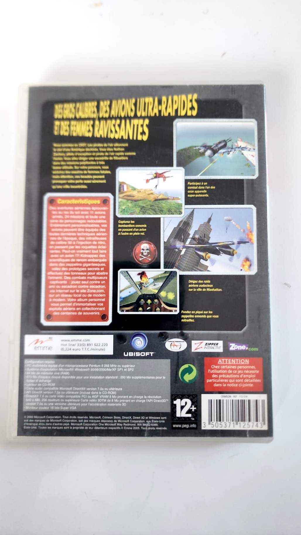 Crimson Skies PC en boîte - Occasion - EMME Interactive