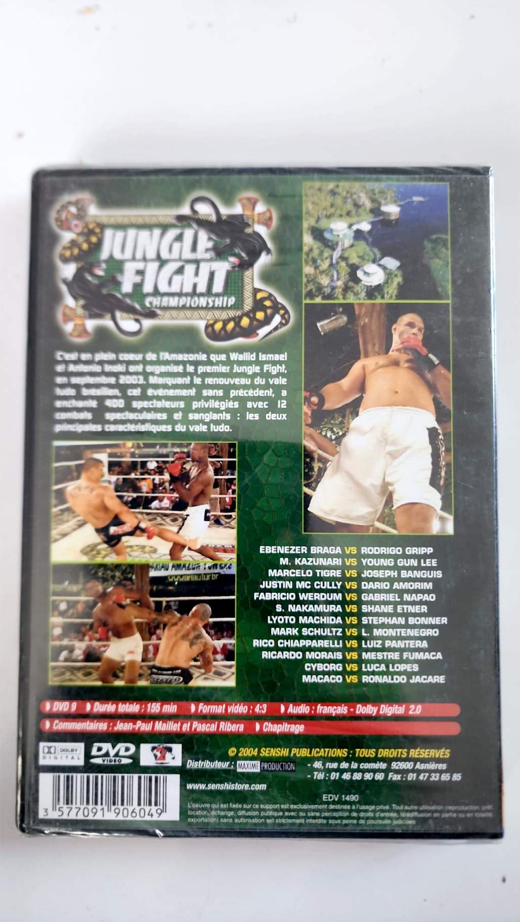 Jungle Fight Championship - DVD neuf - 12 combats Vale Tudo