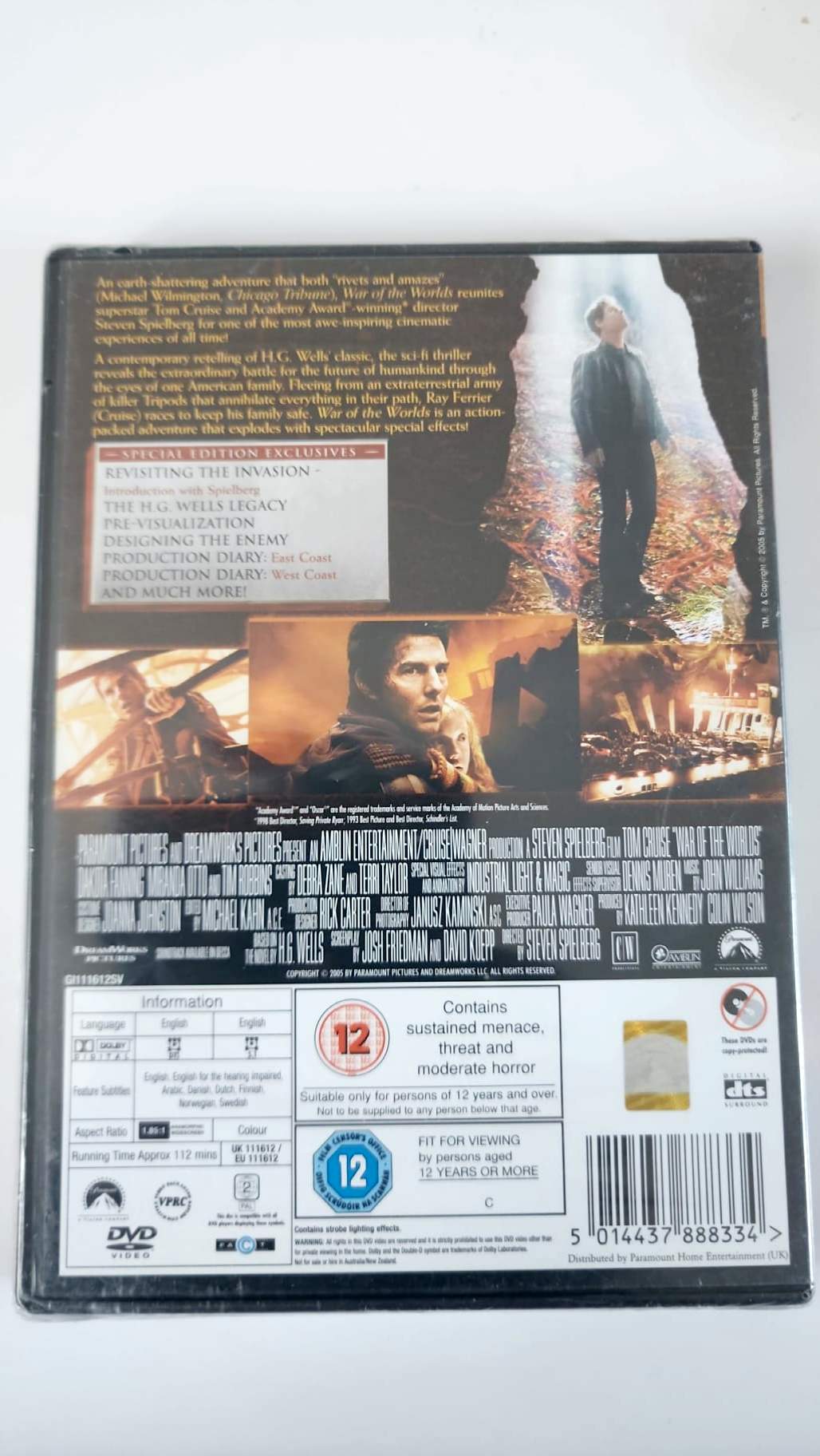 War of the Worlds – La guerra de los mundos – Edición especial 2 DVD UK – Nuevo