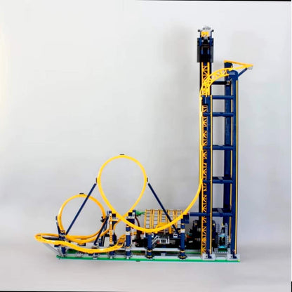 Building Block Amusement Park 3756 Pieces – Giant Roller Coaster to Assemble – Collectible Roller Coaster Model for Adults and Teens – Creative Construction Set