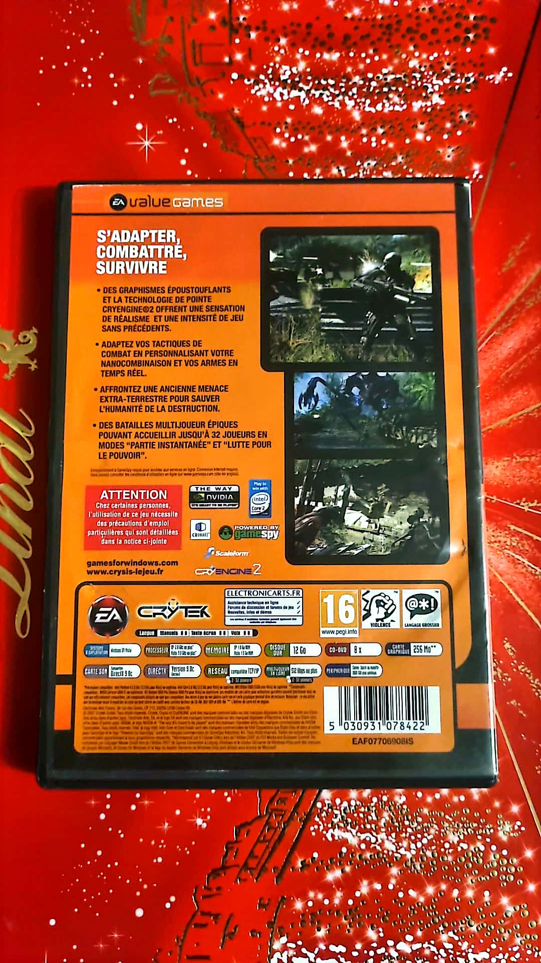 Jeu vidéo PC : crysis