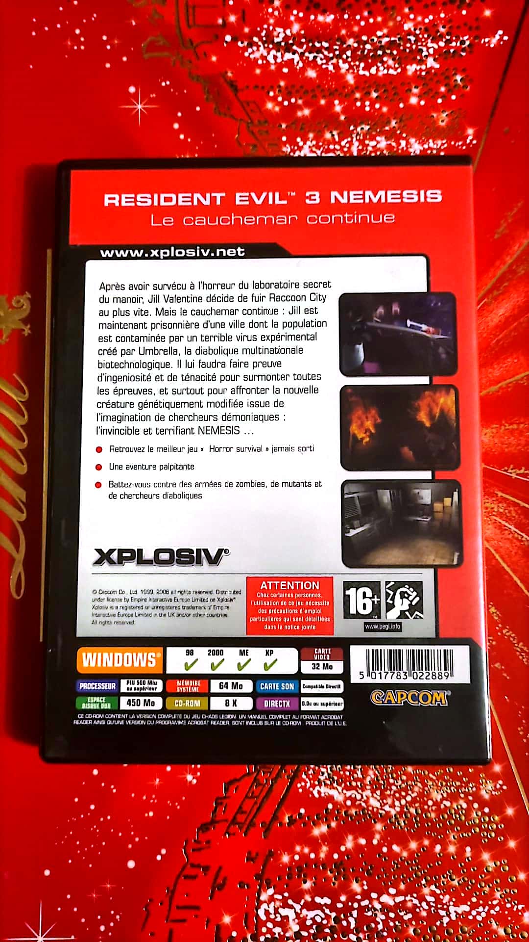 Jeu vidéo PC : xplosiv resident evil 3 nemesis