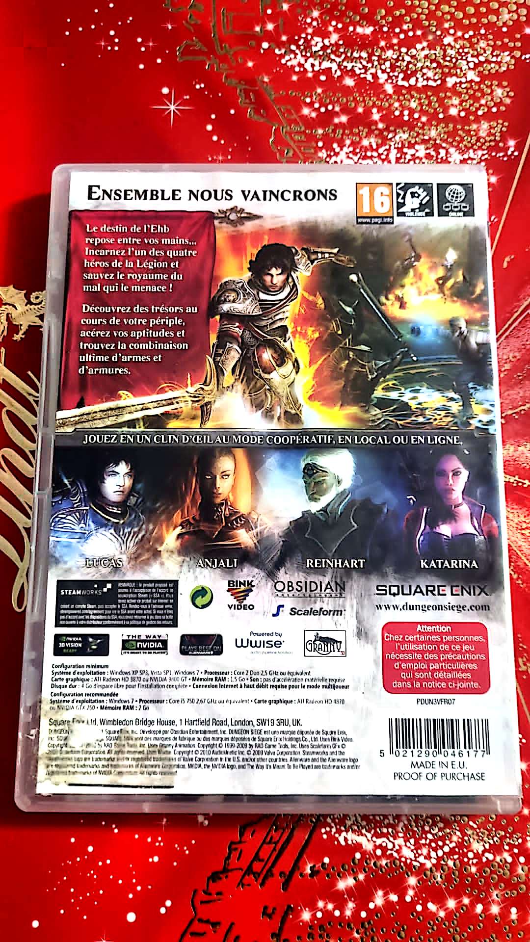jeu pc dungeon siege III vendu en bon etat par blaspo