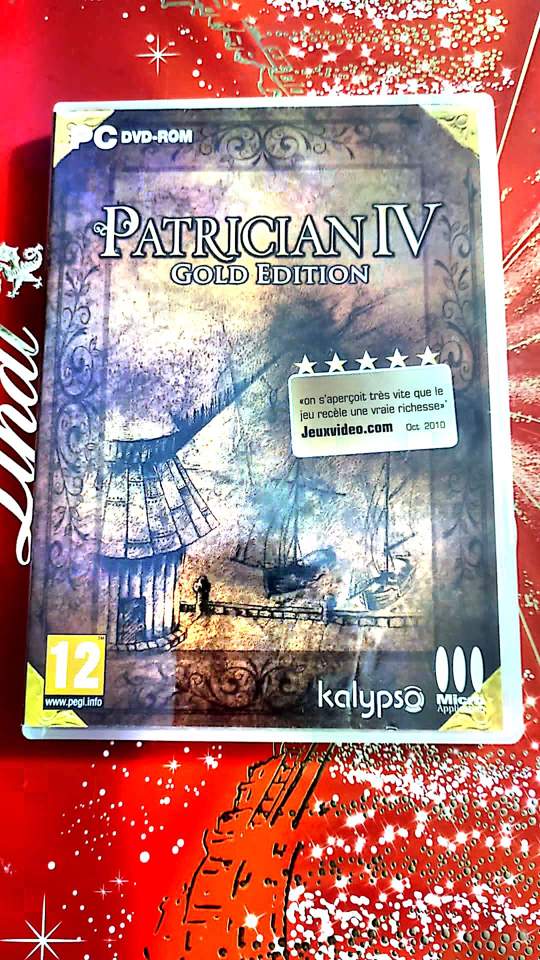 jeu pc patrician IV gold edition vendu en bon etat par blaspo