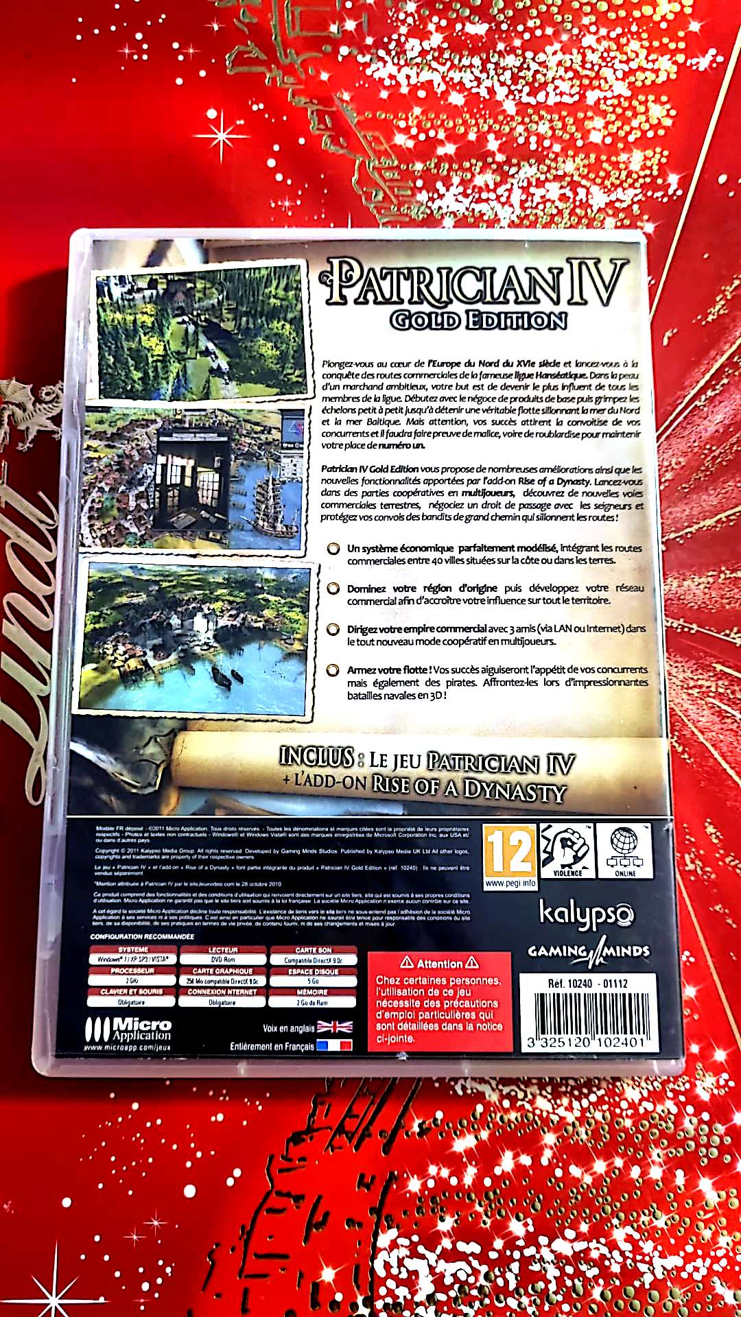 jeu pc patrician IV gold edition vendu en bon etat par blaspo