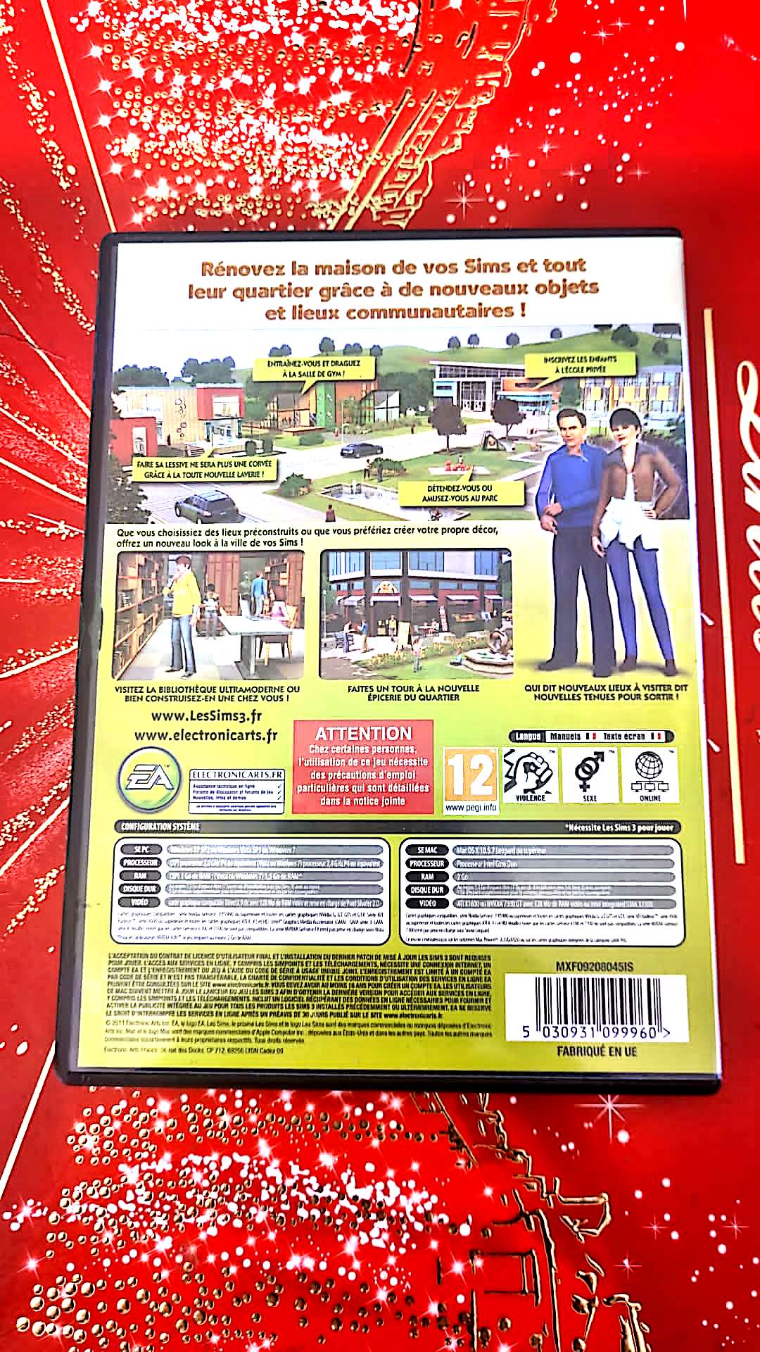 jeu pc les sims3 vie citadine kit vendu en bon etat par blaspo