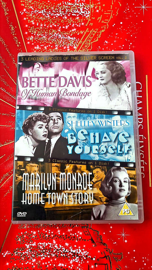 DVD 3 Leading Ladies of the Silver Screen Vol. 2 – Bette Davis, Shelley Winters, Marilyn Monroe