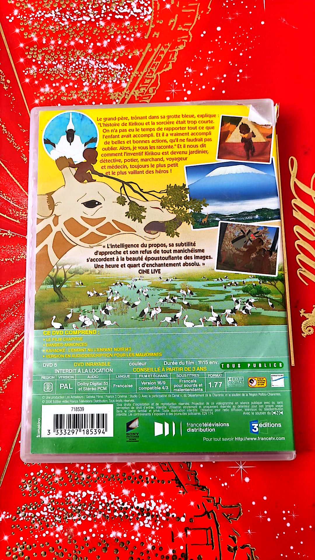 kirikou et les bêtes sauvages DVD vendu en Bon état Par blaspo