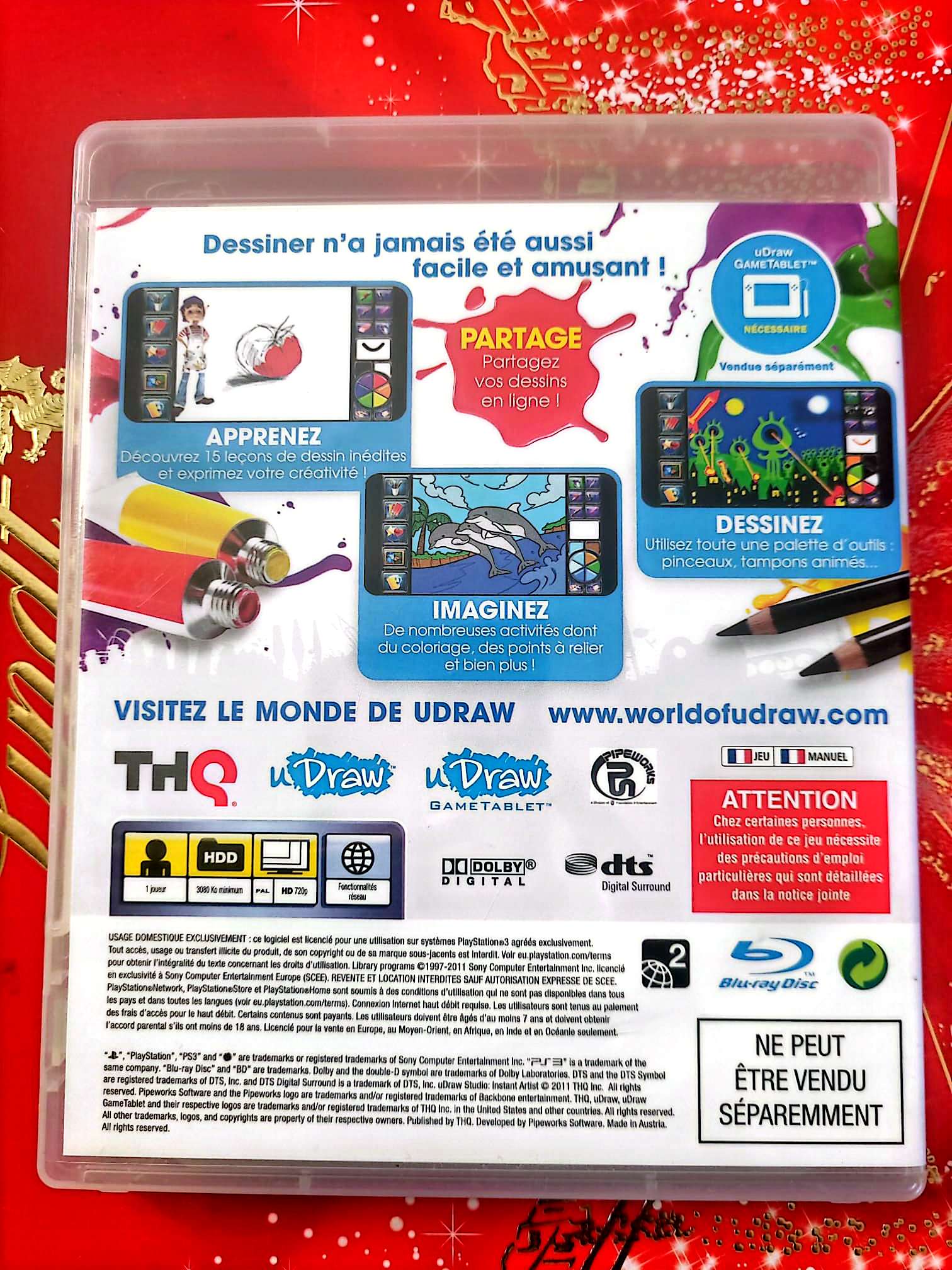 uDraw Studio – Dessiner Facilement – Jeu PS3 – Version Française – Compatible uDraw Tablet jeu ps3
