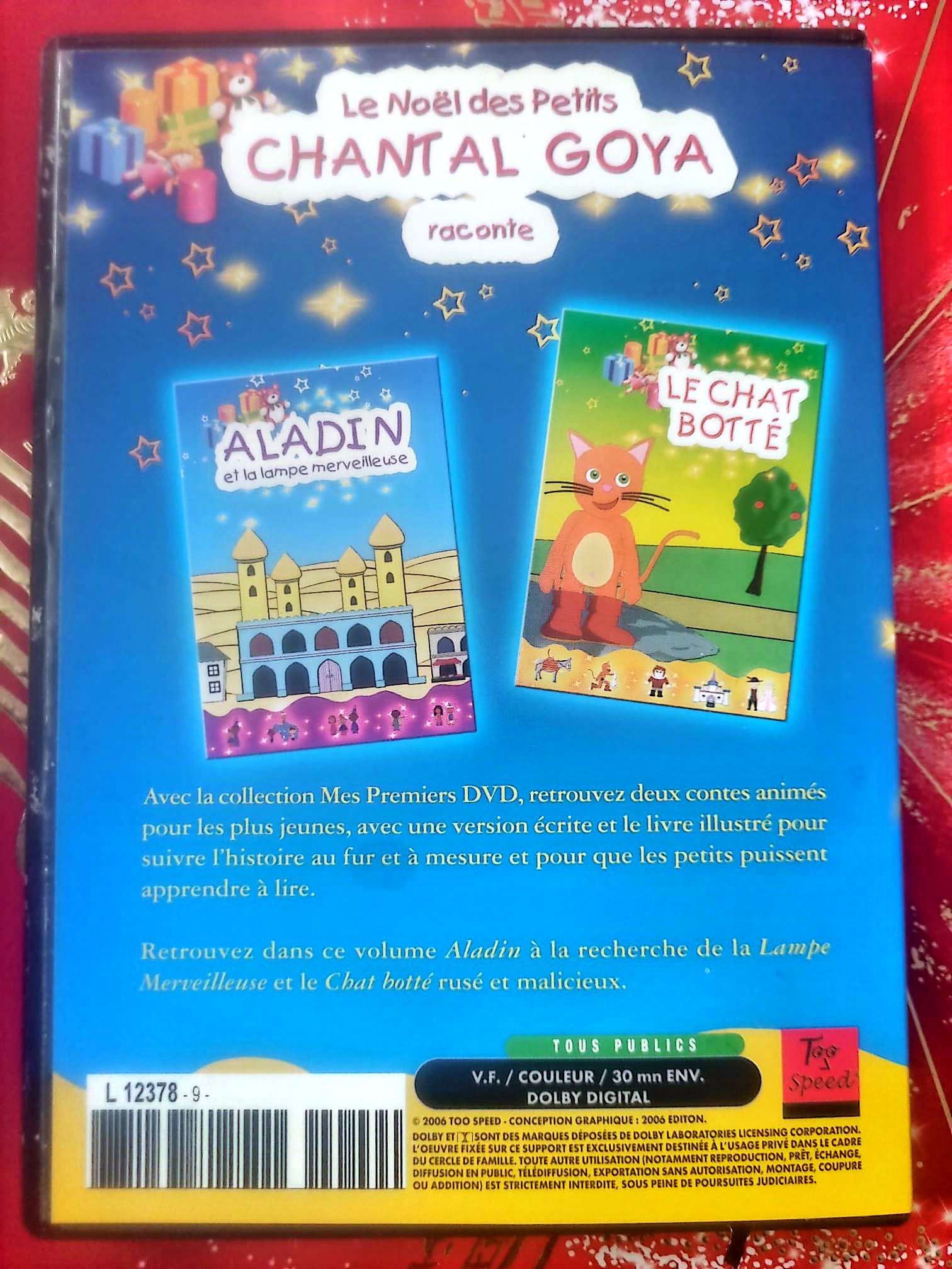 Le Noël des Petits – Chantal Goya raconte – Aladin et la lampe merveilleuse & Le Chat Botté – DVD – Français dvd