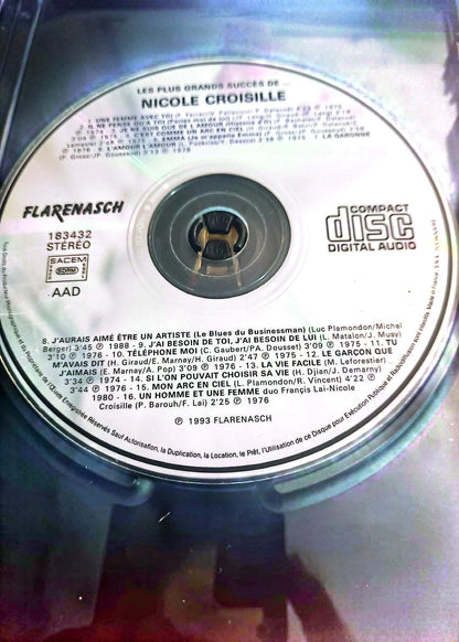 Nicole Croisille – Les Plus Grands Succès – CD Audio – CD Seul