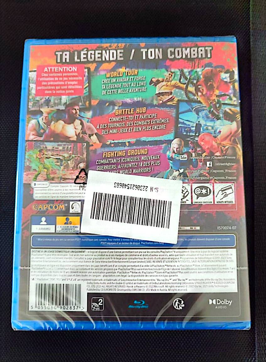 Jeu vidéo PS4 : street fighter ps4 (combattant de rue ps4)