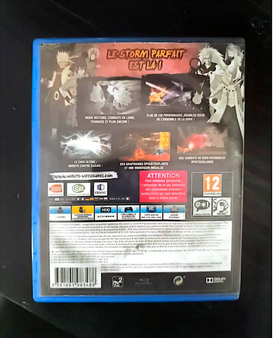 Jeu vidéo PS4 : Naruto Shippuden Ultimate Ninja Storm 4 Jeu PS4