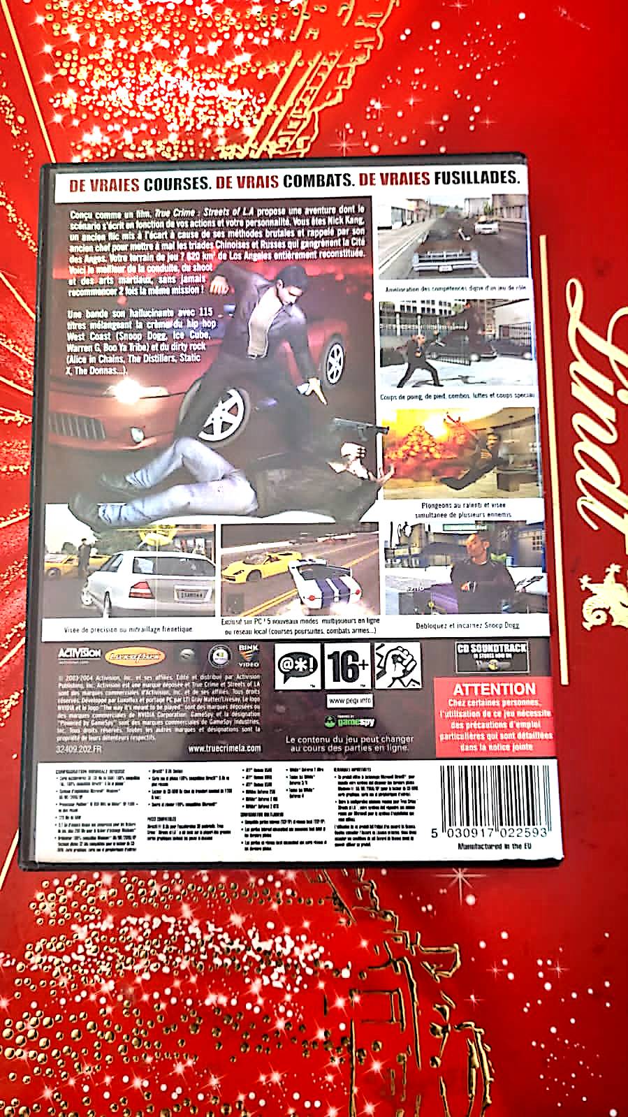 jeu pc true crime streets of LA vendu en bon etat par blaspo