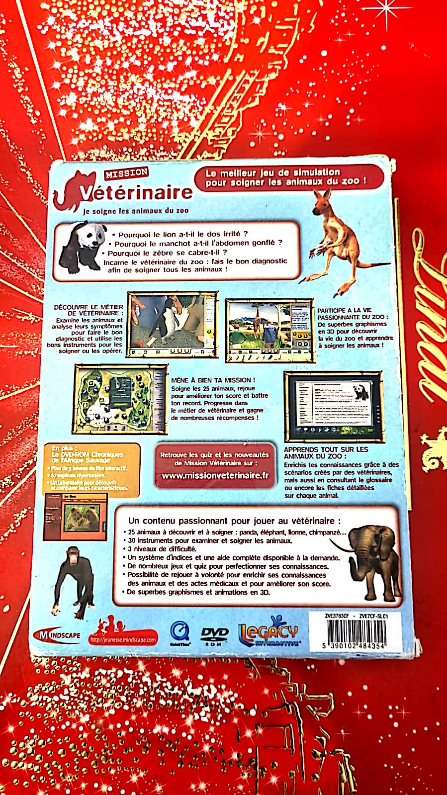 jeu pc mission veterinaire je soigne les animaux du zoo vendu en bon etat par blaspo