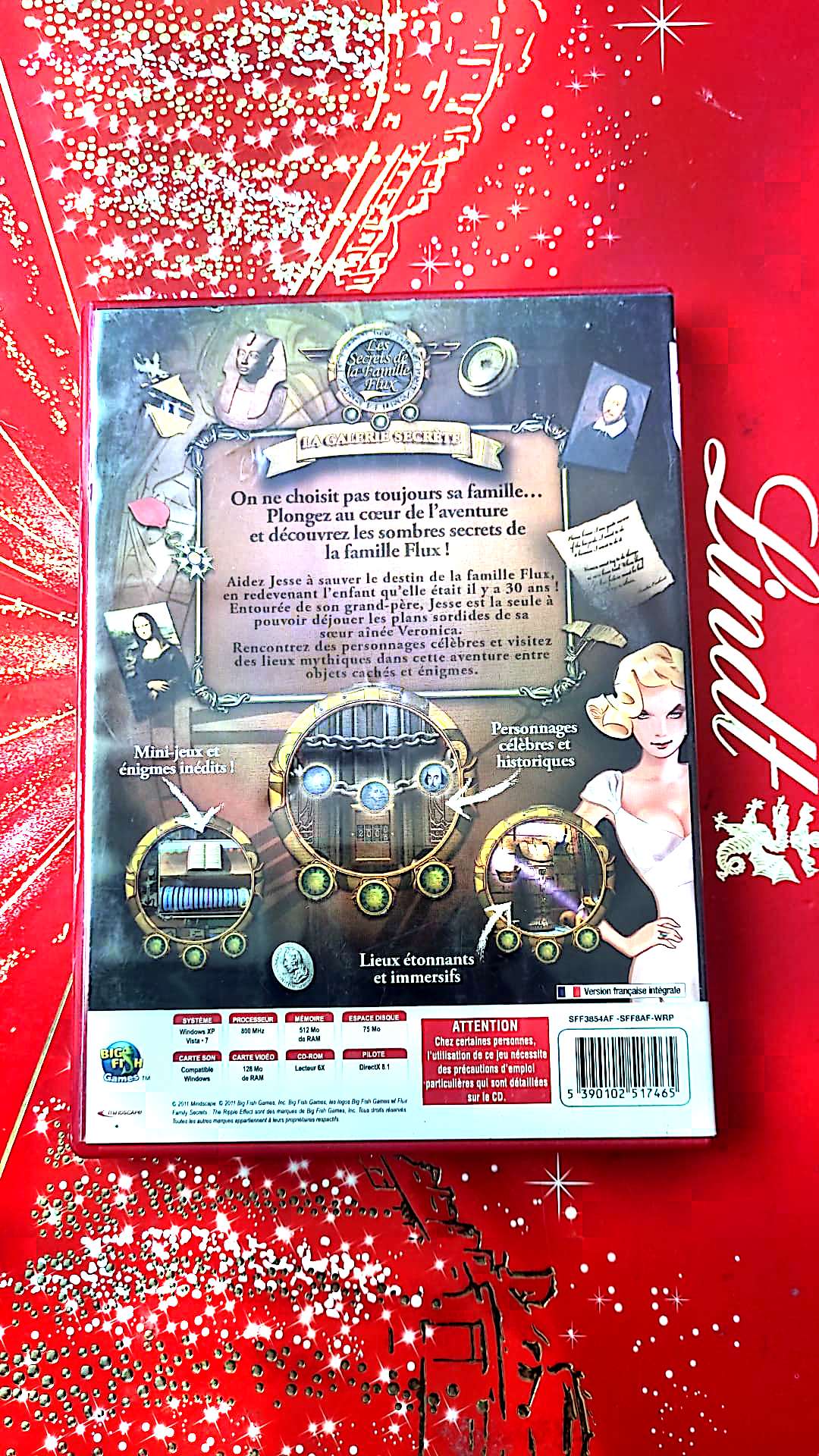 jeu pc objets caches les secrets de la famille flux la galerie secrete vendu en bon etat par blaspo