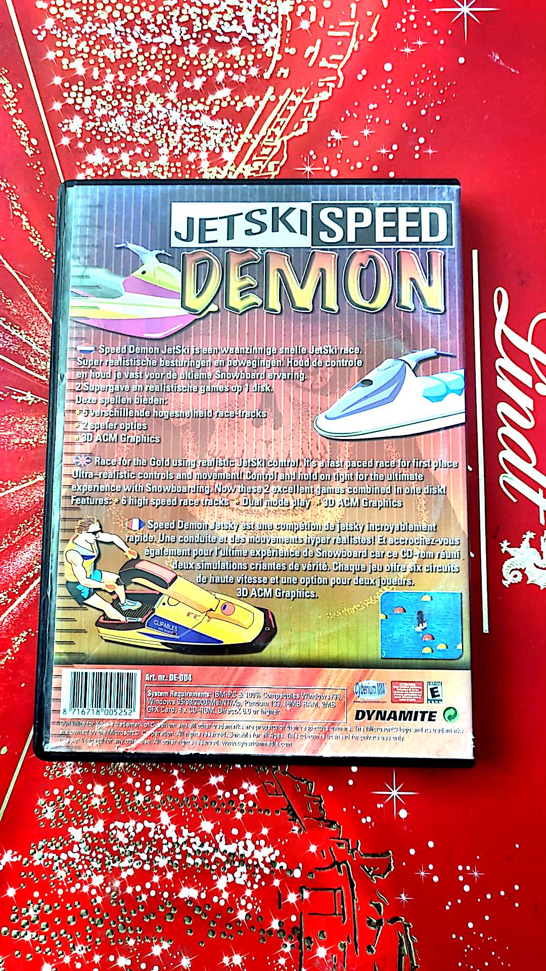 jeu pc dynamite race for the gold jetski speed demon vendu en bon etat par blaspo