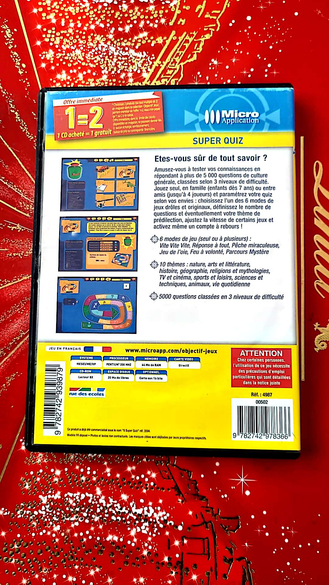 jeu pc objectif jeux super quiz vendu en bon etat par blaspo
