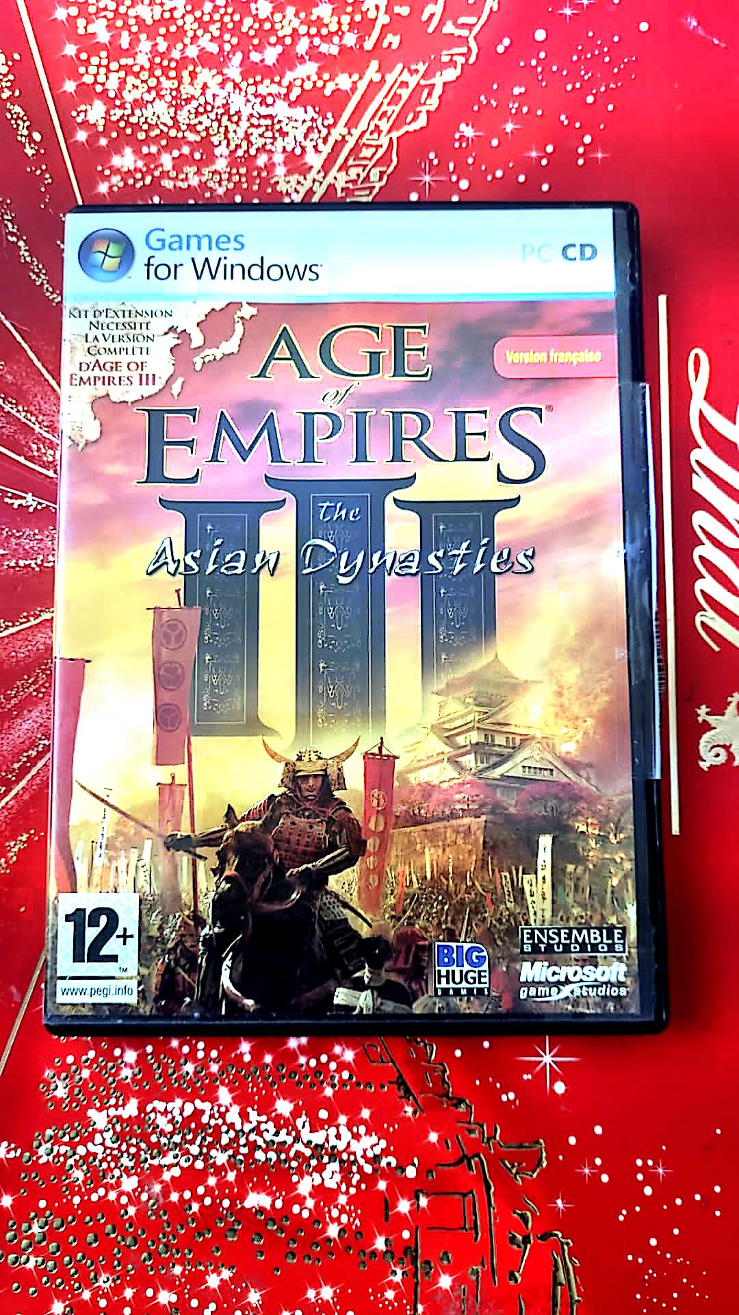 jeu pc ages of empires III the asian dynasties vendu en bon etat par blaspo