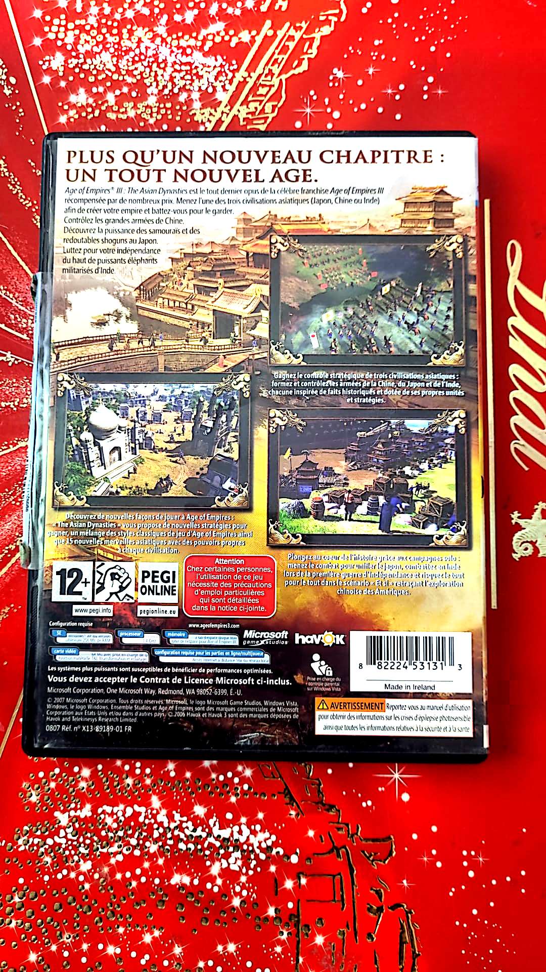 jeu pc ages of empires III the asian dynasties vendu en bon etat par blaspo