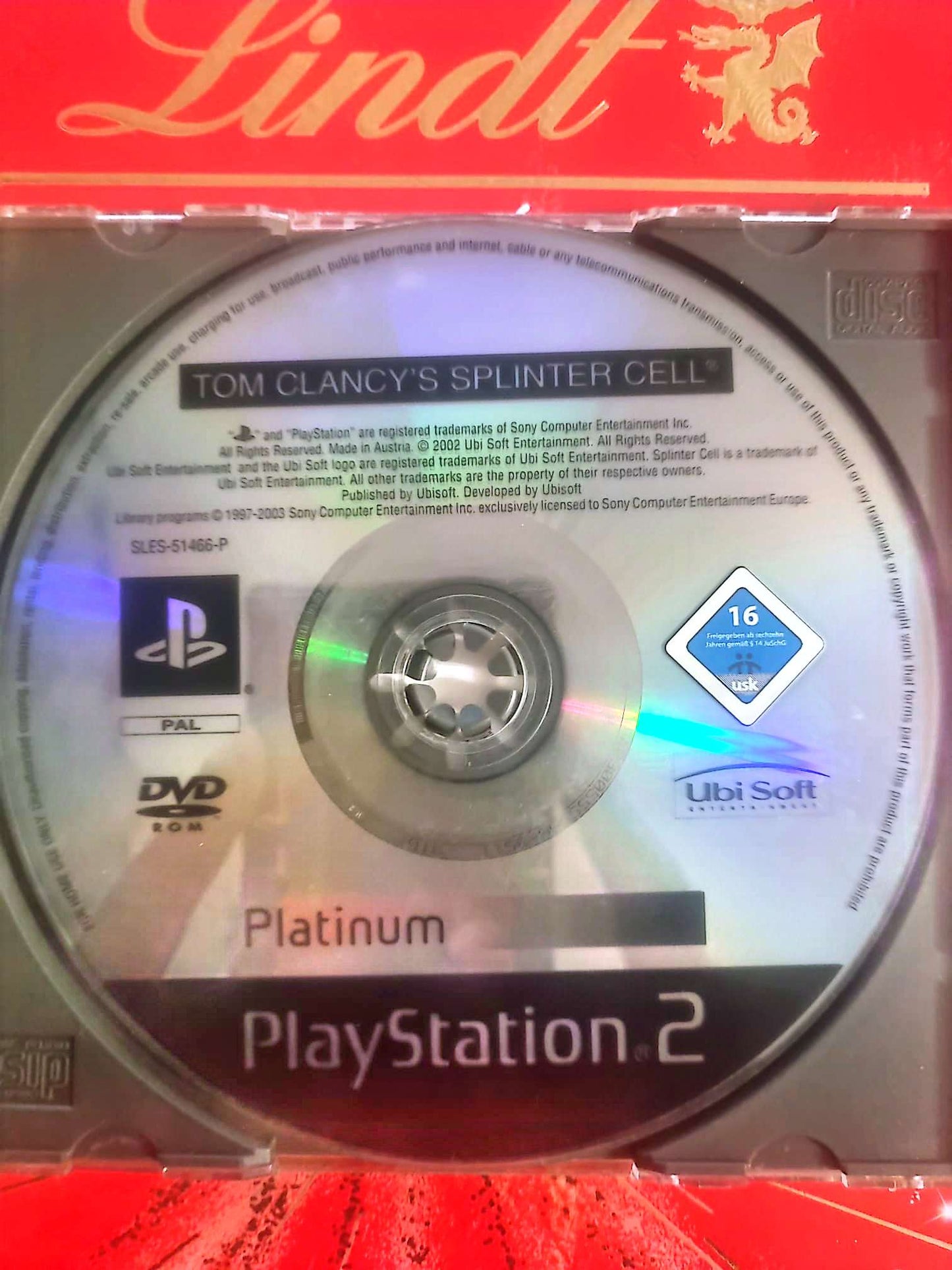 Tom Clancy’s Splinter Cell – Jeu PS2 – CD seul – Sans boîtier – Version Platinum PAL jeu ps2