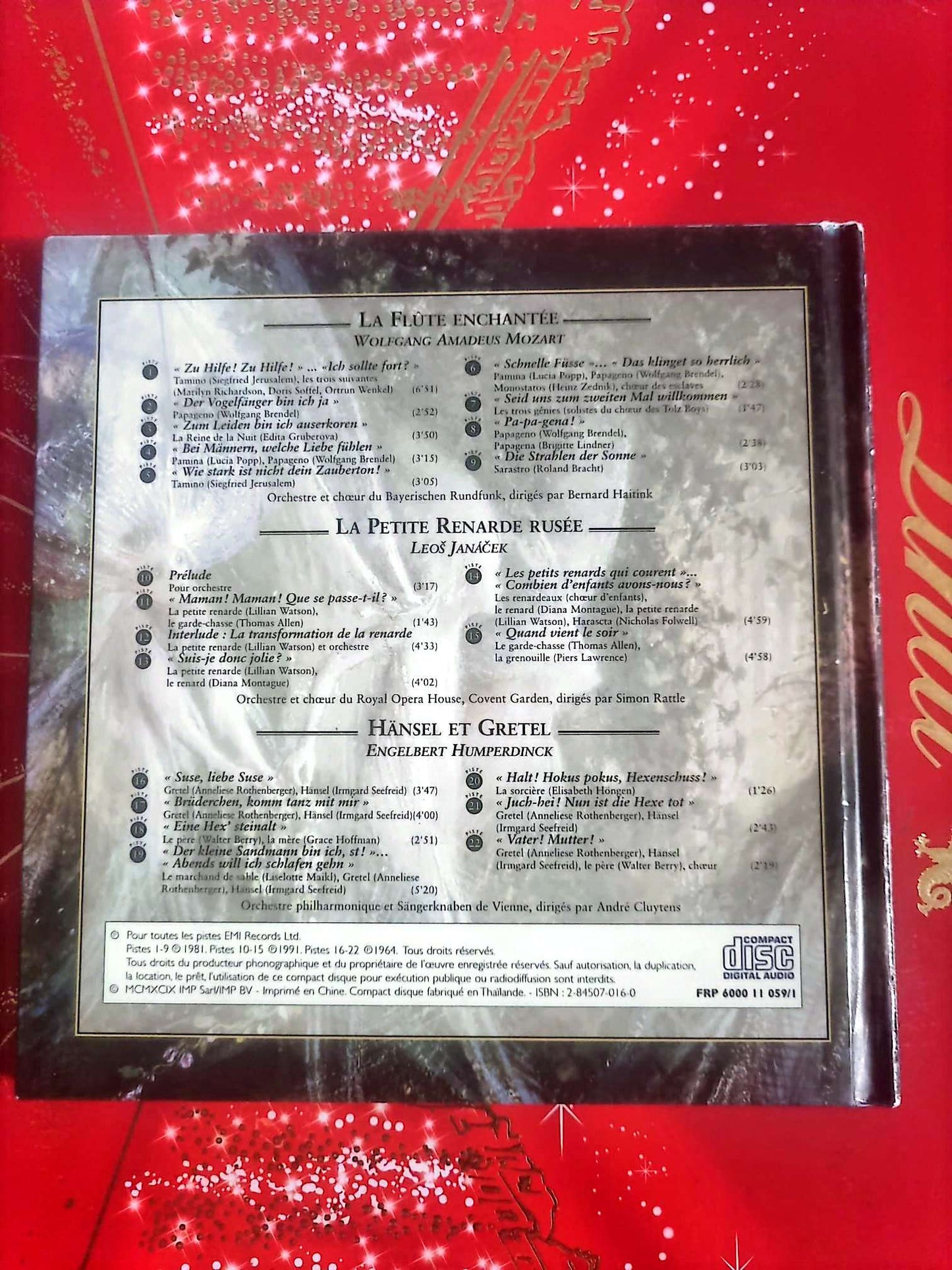 Instants Classiques – Magie et Sortilèges – Livre + CD Audio – Opéra – Mozart Janáček Humperdinck cd livre