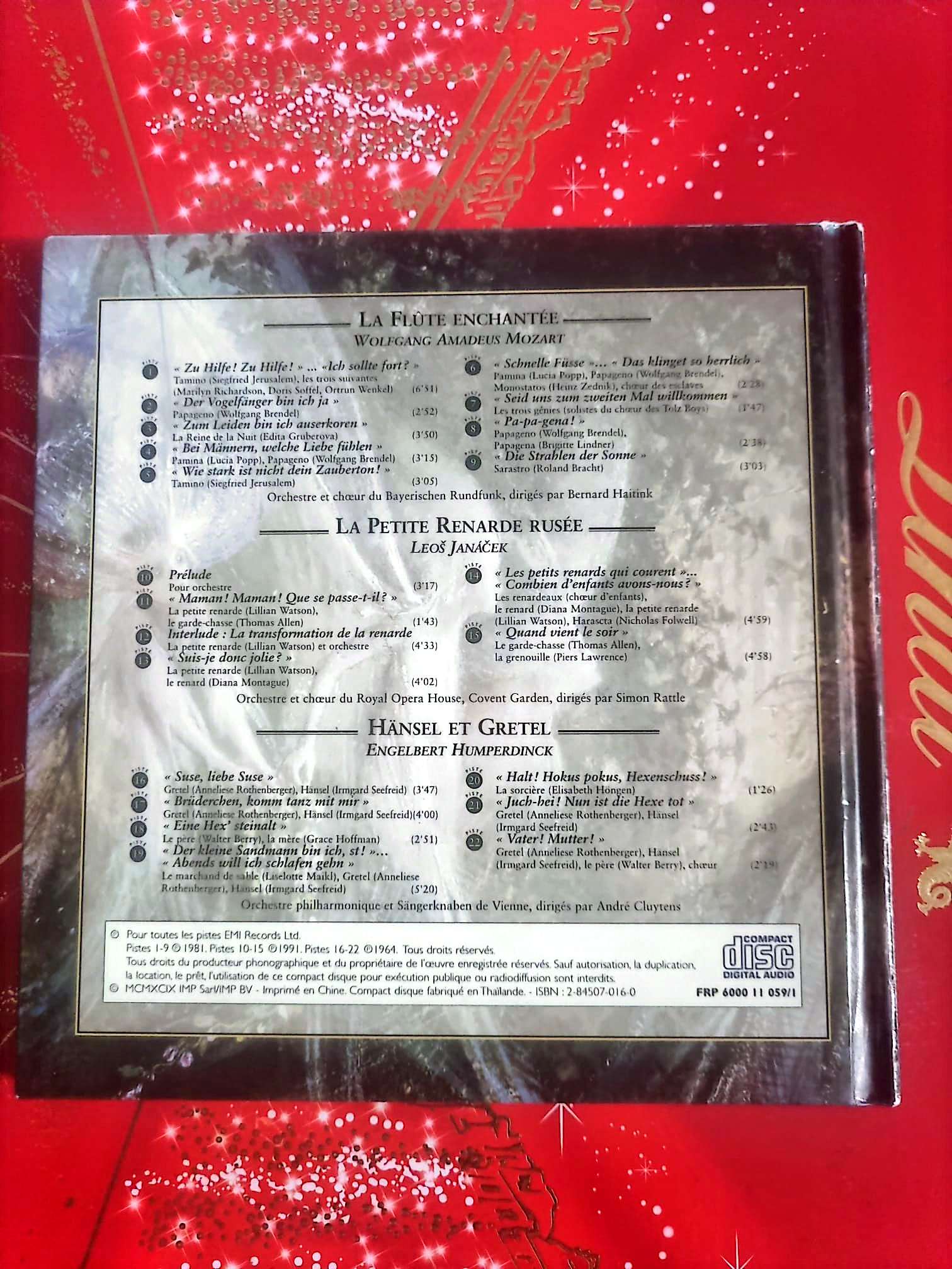 Instants Classiques – Magie et Sortilèges – Livre + CD Audio – Opéra – Mozart Janáček Humperdinck cd livre