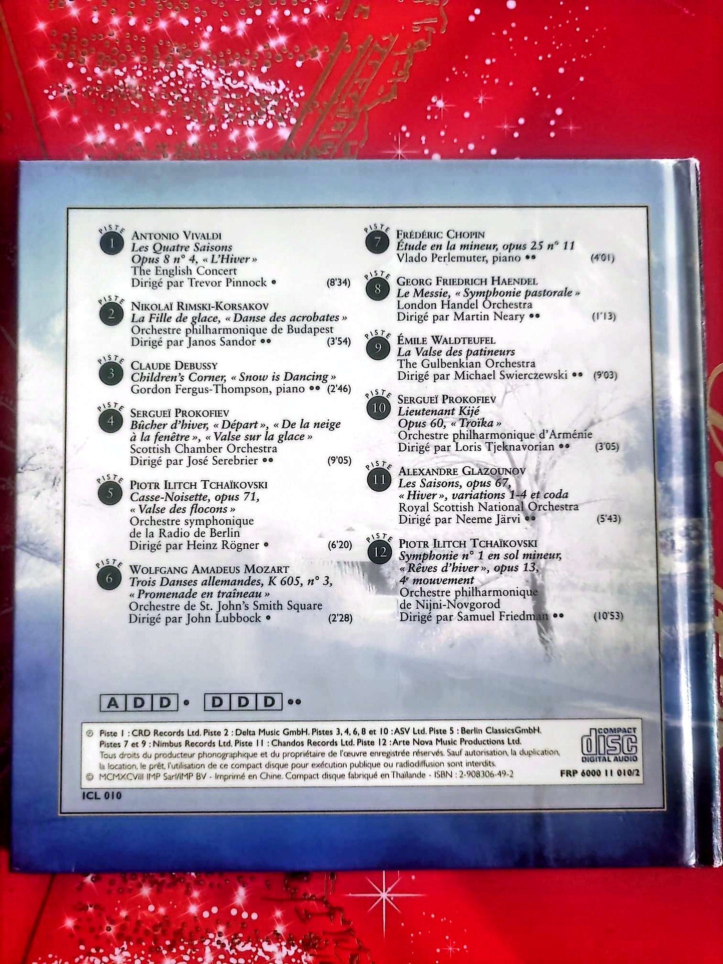 Instants Classiques – Journées d’hiver – Livre + CD Audio – Musique classique cd livre