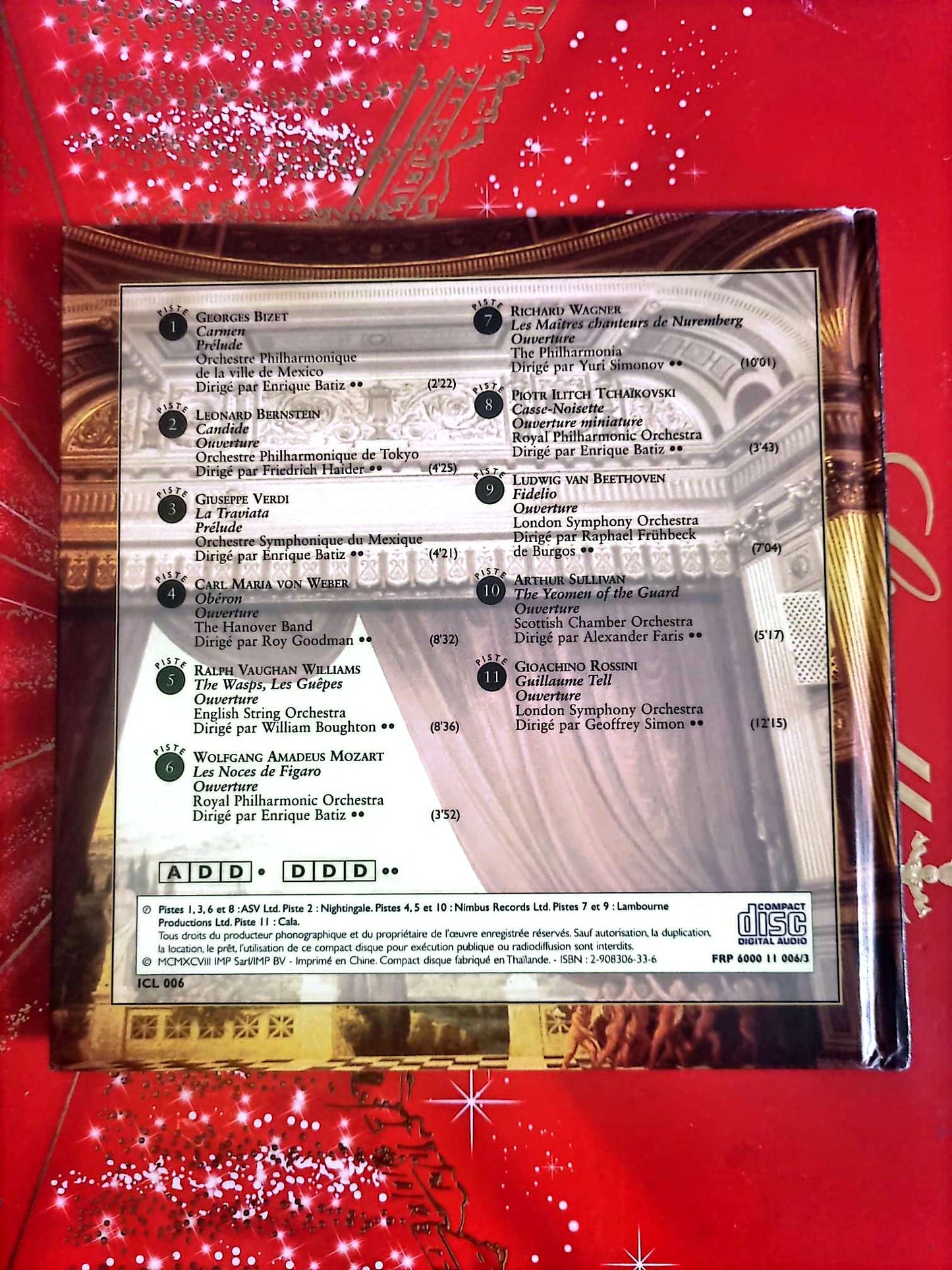Instants Classiques – Ouvertures des grands opéras – Musique classique – Livre + CD audio inclus cd livre