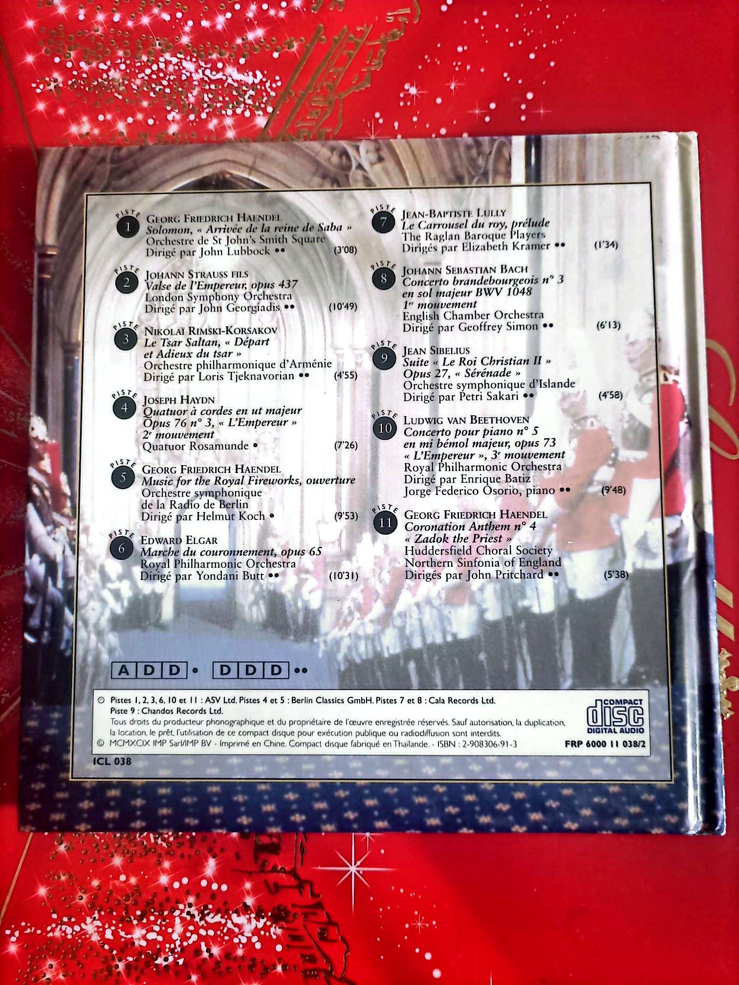 Instants Classiques – Musique pour le roi – Musique classique – Livre + CD audio inclus cd livre