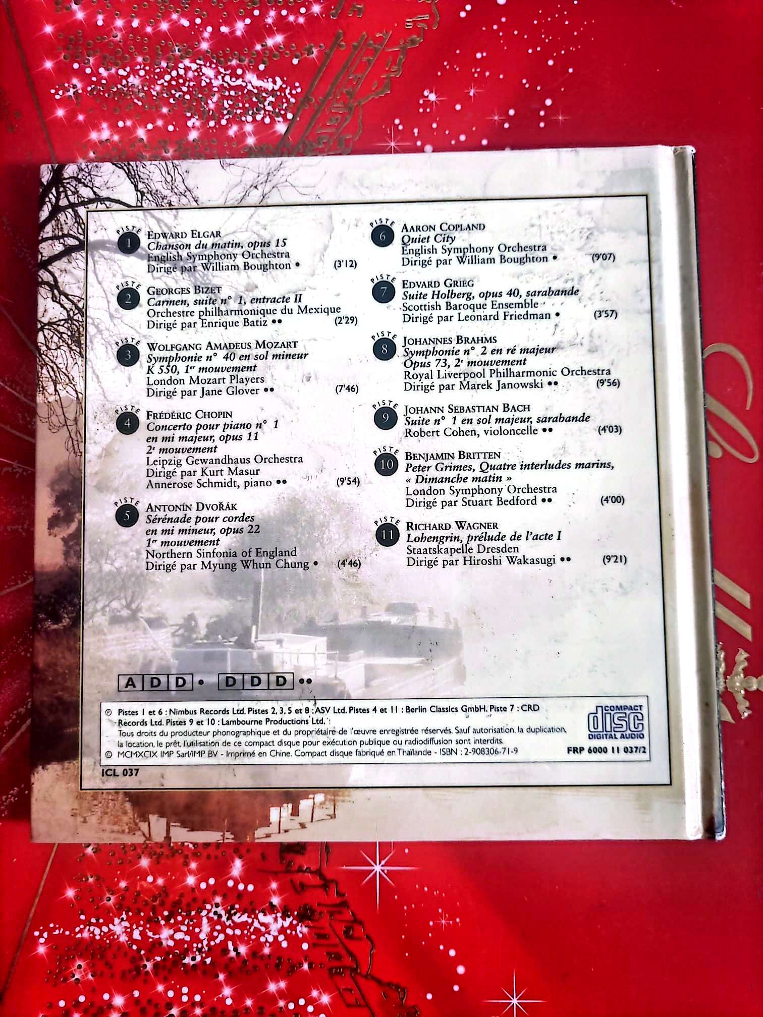 Instants Classiques – Demain, dès l’aube – Musique classique – Livre + CD audio inclus cd livre