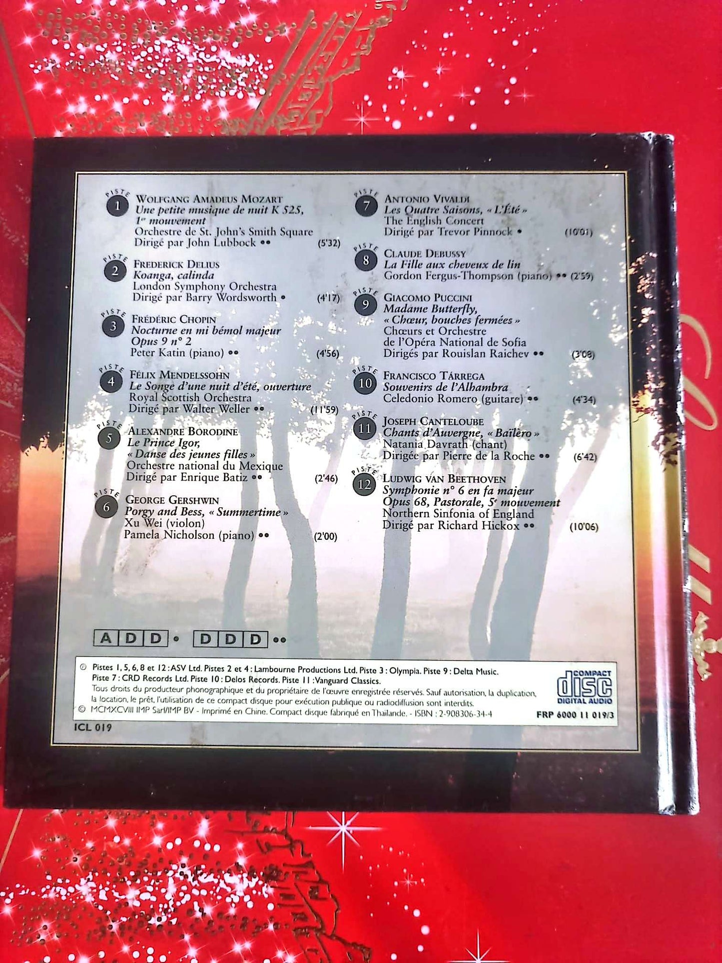 Instants Classiques – Musique pour un soir d’été – Musique classique – Livre + CD audio inclus cd livre