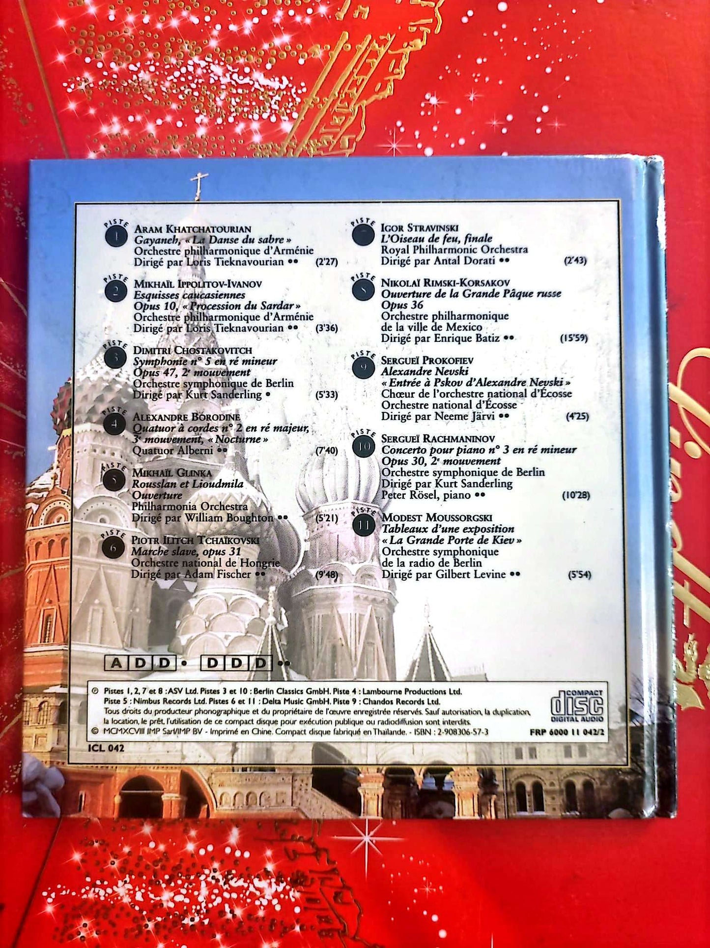 Instants Classiques – L’Âme russe – Musique classique – Livre + CD Audio inclus cd livre