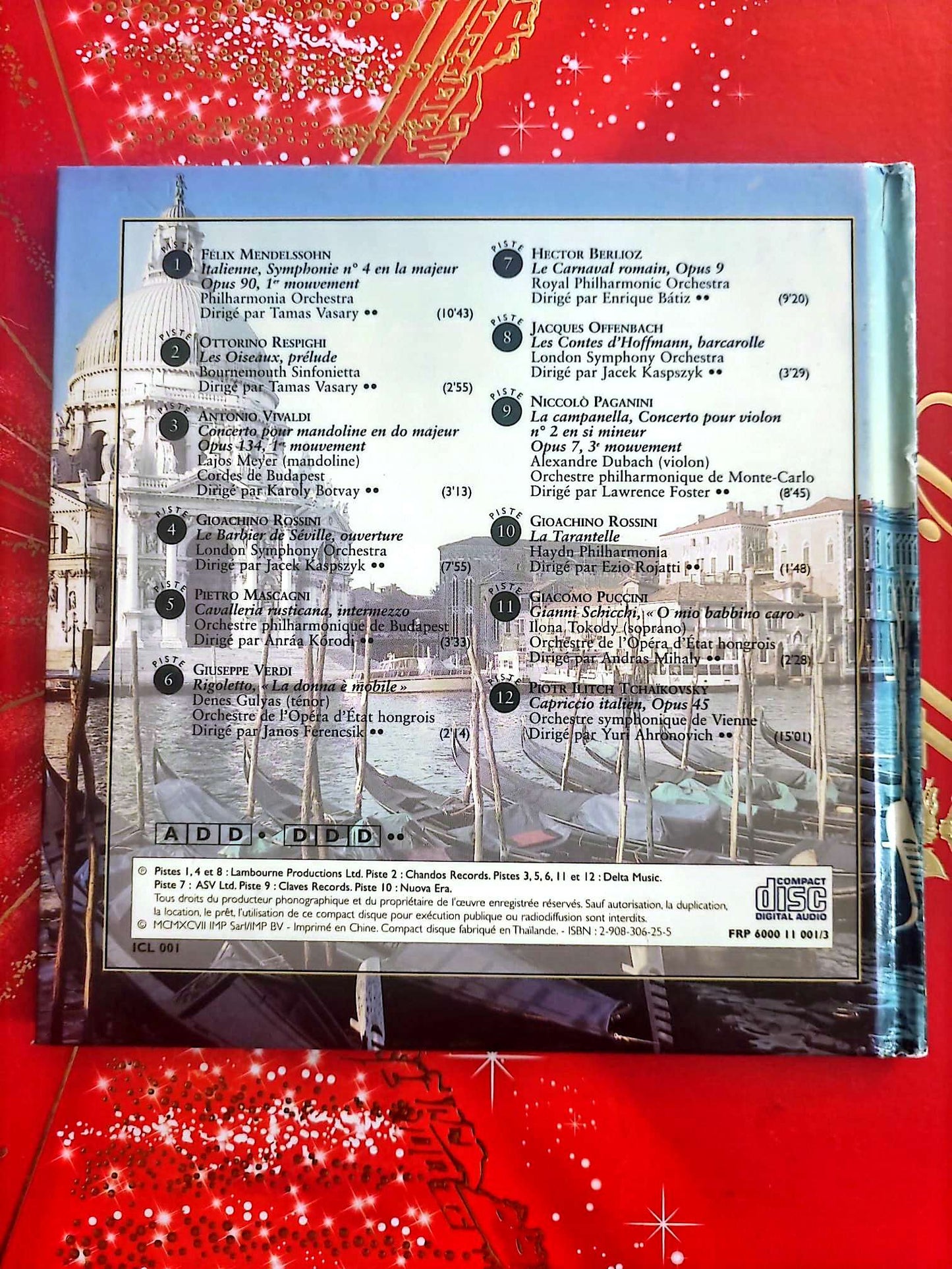 Instants Classiques – Magie de l’Italie – Musique classique – Livre + CD Audio inclus cd livre