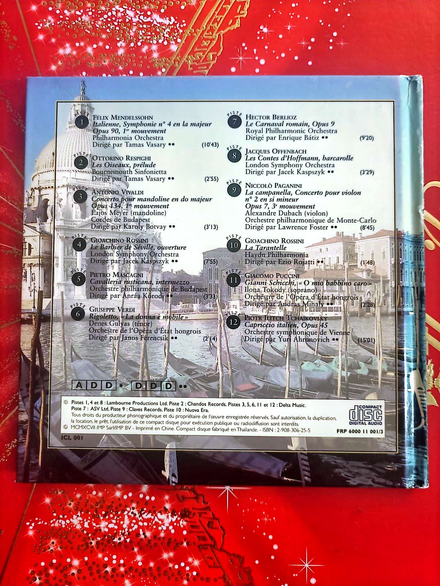 Instants Classiques – Magie de l’Italie – Musique classique – Livre + CD Audio inclus cd livre