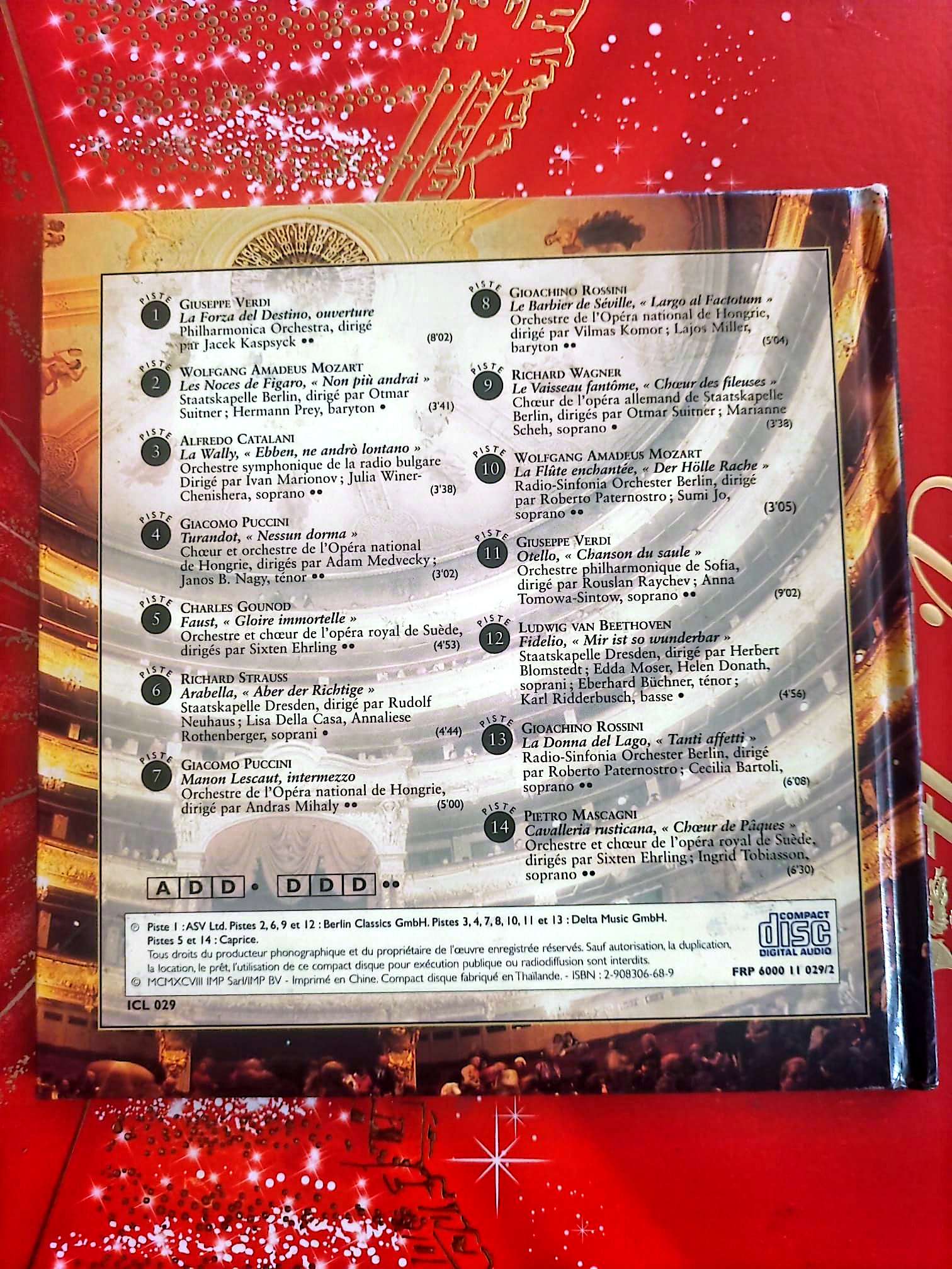 Instants Classiques – Une soirée à l’opéra – Opéra – Livre + CD Audio inclus – Airs célèbres cd livre