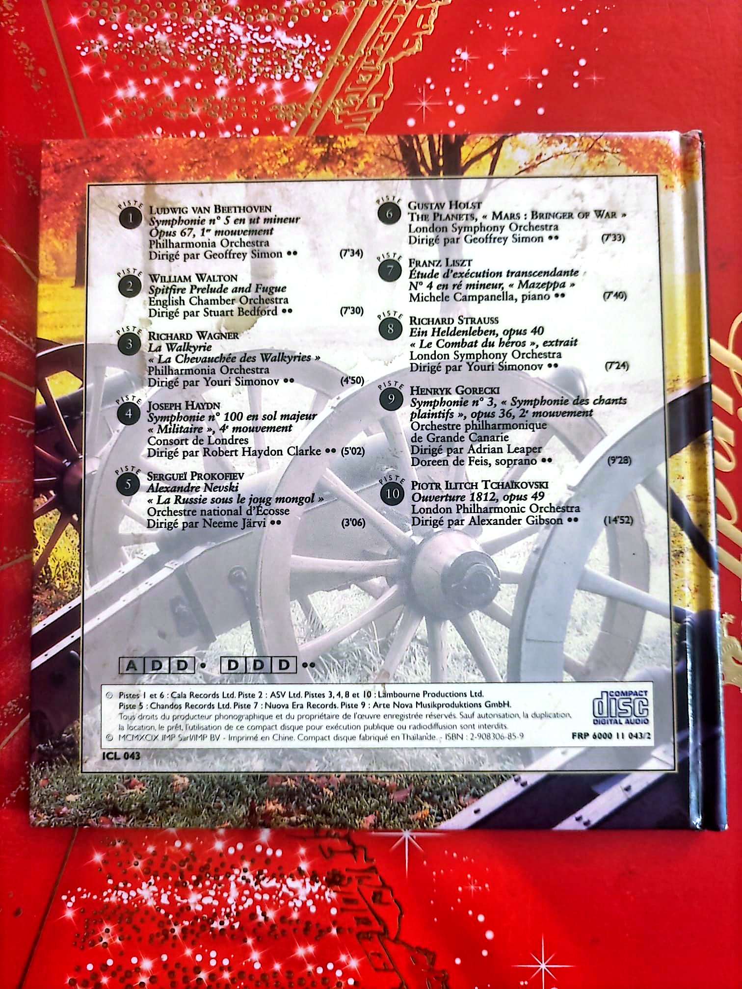 Instants Classiques – Rumeurs de guerre – Musique classique – Livre + CD Audio inclus cd livre